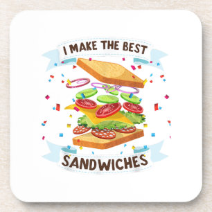 Ich mache das beste Sandwichkleid für Liebhaber vo Getränkeuntersetzer