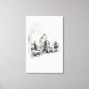 Ich mache die Bekanntschaft von Fräulein. Mowcher Leinwanddruck