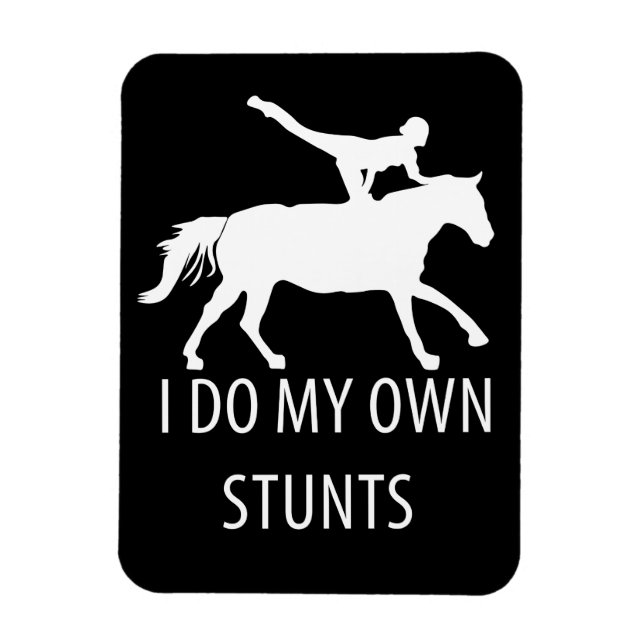Ich mache eigene Stunts Vaulting Horseriding Magnet (Vertikal)