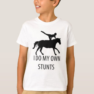Ich mache eigene Stunts Vaulting Horseriding T-Shirt