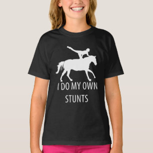 Ich mache eigene Stunts Vaulting Horseriding T-Shirt