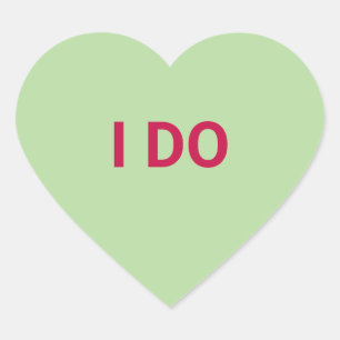 Ich mache ein niedliches Valentinstag-Gespräch mit Herz-Aufkleber