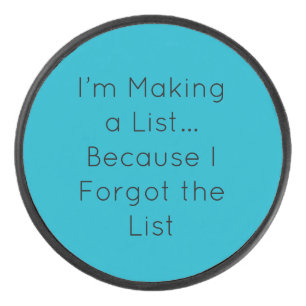 Ich mache eine Liste… weil ich die Liste vergessen Eishockey Puck