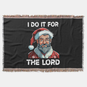 Ich mache es für den Herrn Christliches Weihnachts Decke