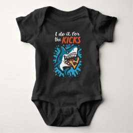 Ich mache es für den Kick Hai Baby Strampler