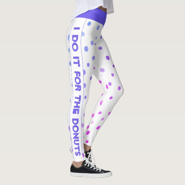 Ich mache es für die Donuts weiß mit bunten Punkte Leggings (Rechts)