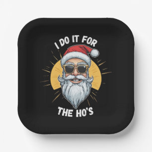 Ich mache es für die Ho s Lustiger Weihnachten San Pappteller