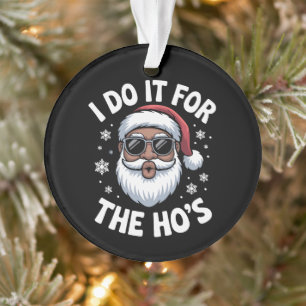 Ich mache es für die Hos Weihnachten Afroamerikani Ornament