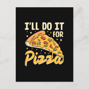 Ich mache es für Pizza Begleitkarte