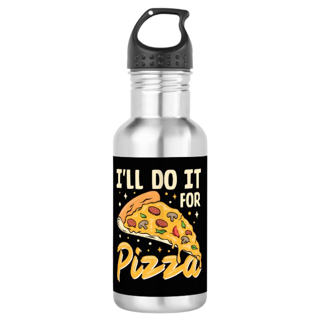 Ich mache es für Pizza Edelstahlflasche (Vorderseite)