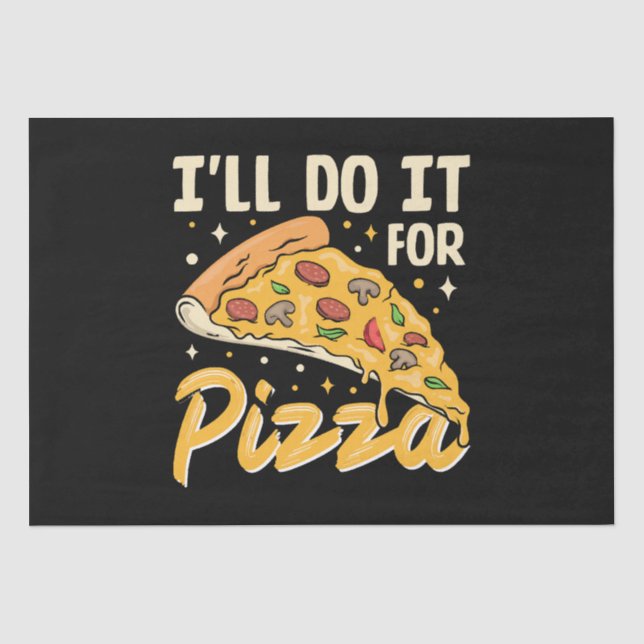Ich mache es für Pizza Seidenpapier (Vorderseite)