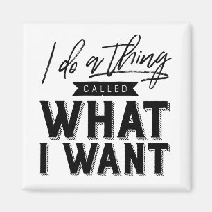 Ich mache etwas, das ich Typografie Wollte Magnet