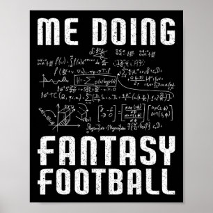 Ich mache Fantasy Football Draft Day Funny Fantasy Poster