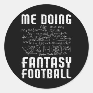 Ich mache Fantasy Football Draft Day Lustiges Fant Runder Aufkleber