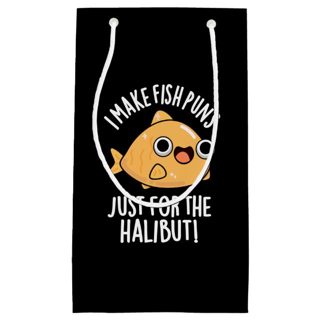 Ich mache Fischfedern nur für den Halibut Funny Pu Kleine Geschenktüte (Vorderseite)