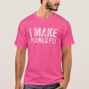 Ich mache Flugzeug Funny Pilot & Aviation Flugzeug T-Shirt