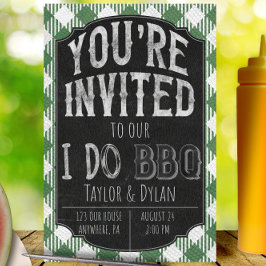 Ich mache GRILLEN Green Bridal & Polterabend Einla Save The Date