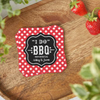 Ich mache GRILLEN Red Gingham Custom Wedding