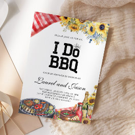 Ich mache GRILLEN Sonnenblume Rustikale Engagement Einladung