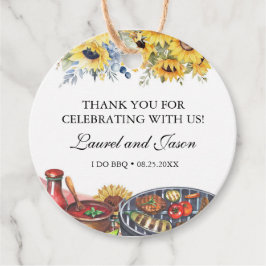 Ich mache GRILLEN Sonnenblume Rustikale Engagement Geschenkanhänger