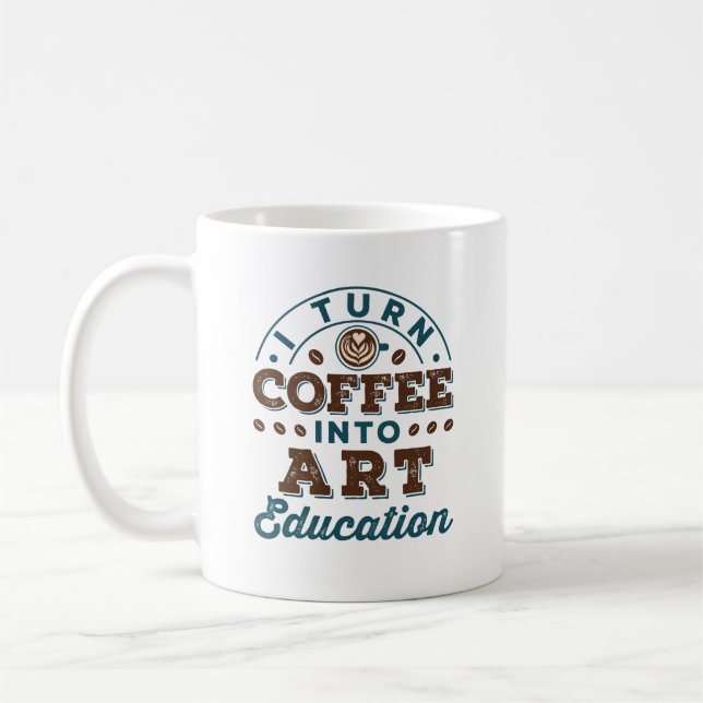 Ich mache Kaffee in Bildung Art Teacher Kaffeetasse (Links)