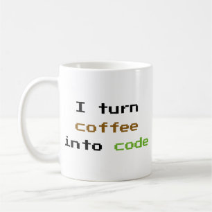 Ich mache Kaffee in Code Coffee Tasse