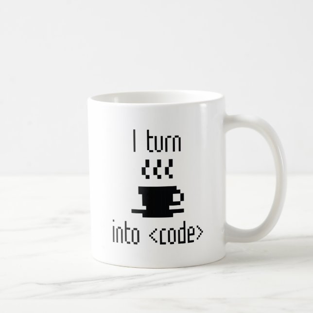 Ich mache Kaffee in Code Kaffeetasse (Rechts)