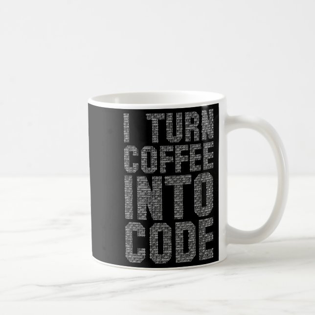Ich mache Kaffee in Code lustige Zitat Programer E Kaffeetasse (Rechts)