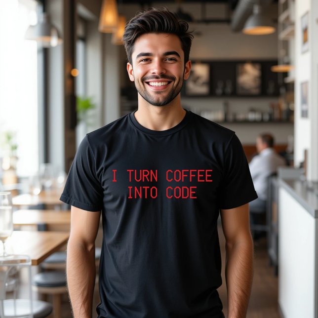 Ich mache Kaffee in Code T - Shirt Funny Food (Von Creator hochgeladen)