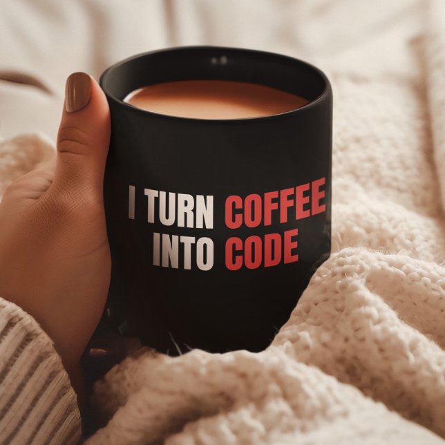 Ich mache Kaffee in Code, weibliche Coder, Program Kaffeetasse (Von Creator hochgeladen)