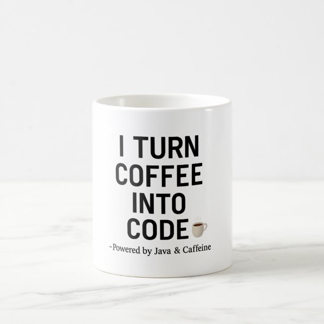 Ich mache Kaffee in Code - Witziges Programmangebo Kaffeetasse (Mittel)