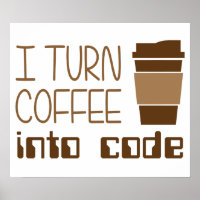 Ich mache Kaffee in Programmiercode