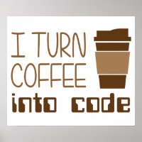 Ich mache Kaffee in Programmiercode