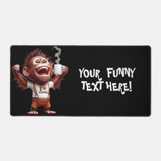 Ich mache Kaffee Schreibtischunterlage (Vorderseite)