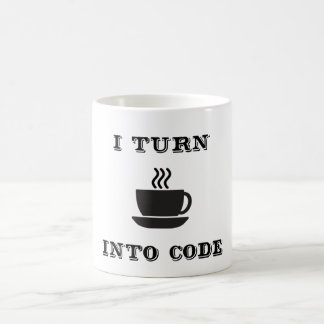 Ich mache Kaffee zu Code auf Kaffee-Tasse Tasse