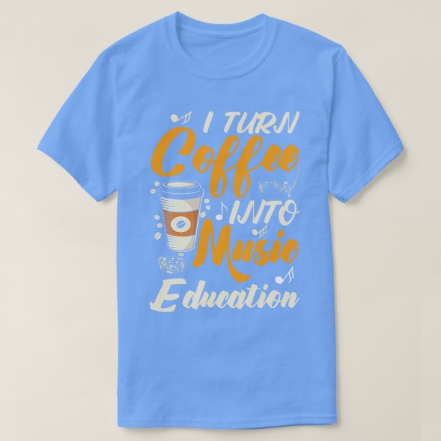 Ich mache Kaffee zu einer Bildung T-Shirt (Design vorne)
