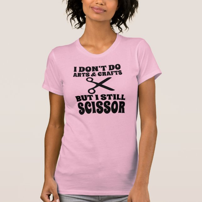 Ich mache kein Kunsthandwerk T-Shirt (Vorderseite)