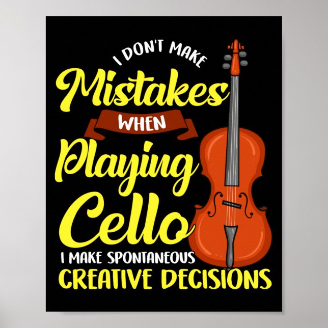 Ich mache keine Fehler beim Cellospielen  Poster (Vorne)