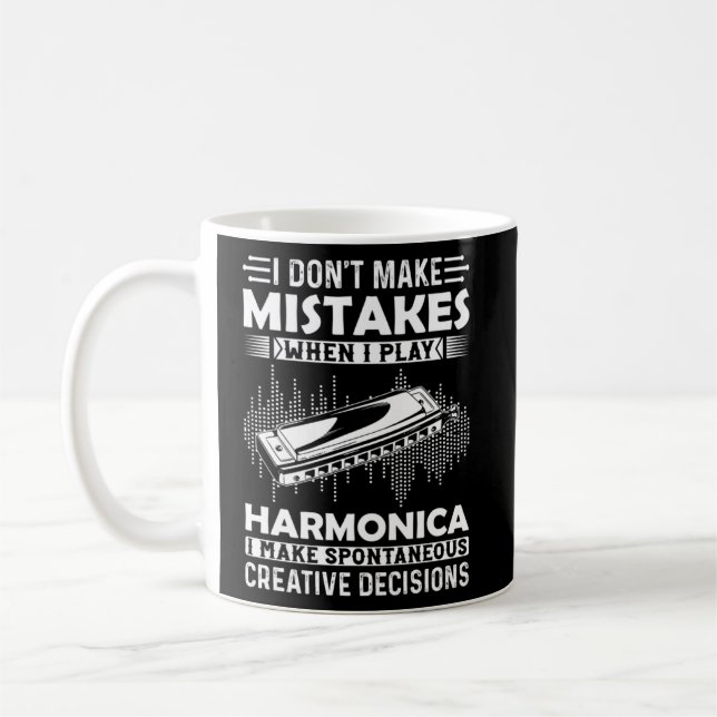 Ich mache keine Fehler, wenn ich Harmonica Harmon  Kaffeetasse (Links)