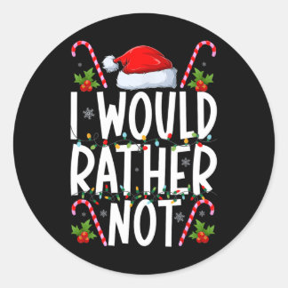 Ich mache keine passenden Weihnachtsoutfits, ich w Runder Aufkleber