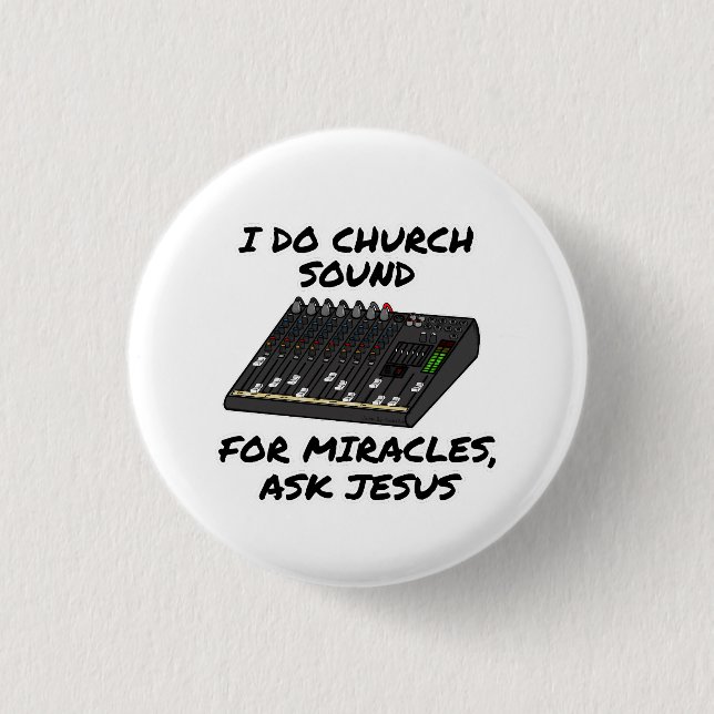 Ich mache Kirchenklang für Wunder, Frag Jesus, Kir Button (Vorderseite)