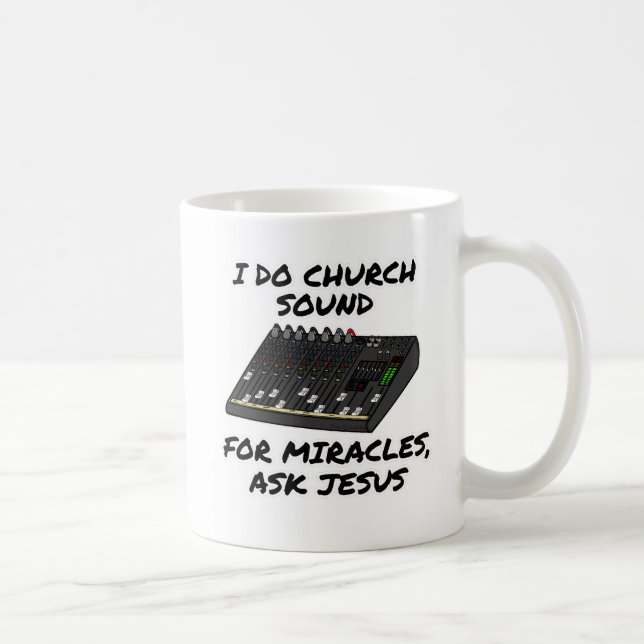 Ich mache Kirchenklang für Wunder, Frag Jesus, Kir Kaffeetasse (Rechts)