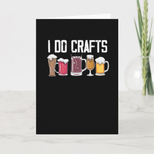 Ich mache Kunsthandwerk, Bier, Vintage, Brauen Karte
