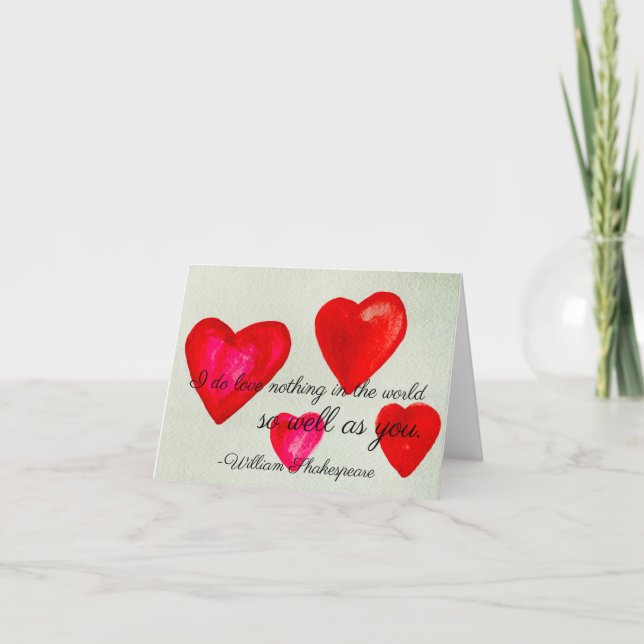 Ich mache Liebe nichts auf der Welt so gut wie du. Karte (Vorderseite)
