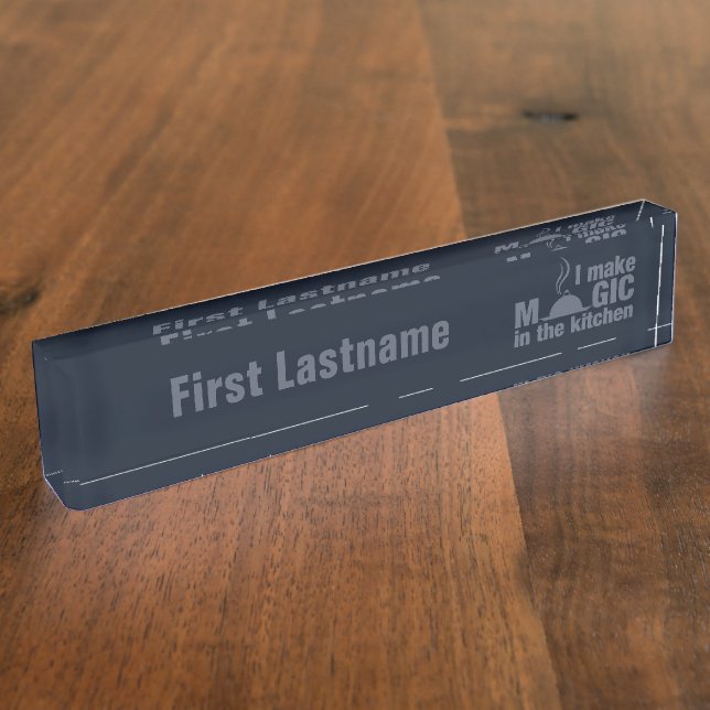 Ich mache Magic-individuelle Name-Platte Namensplakette (Seite)