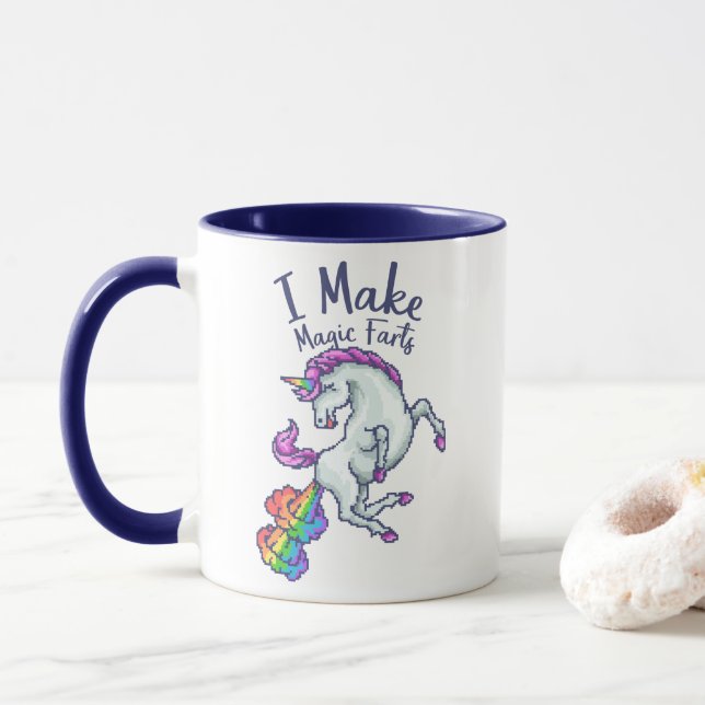 Ich mache magische Furzen zu einem Rainbow-Einhorn Tasse (Mit Donut)