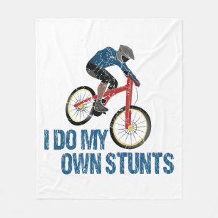 Ich mache mein eigenes Stunts Mountainbike Vintag Fleecedecke