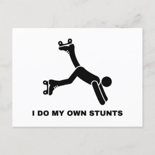 Ich mache meine eigenen Stunts Postkarte