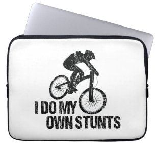 Ich mache meinen eigenen Stunts-Abfahrts-Biken-Fun Laptopschutzhülle