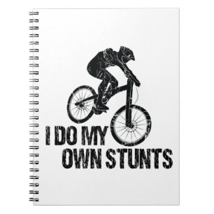 Ich mache meinen eigenen Stunts-Abfahrts-Biken-Fun Notizblock